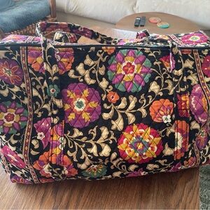 Floral Quilted Weekender Bag